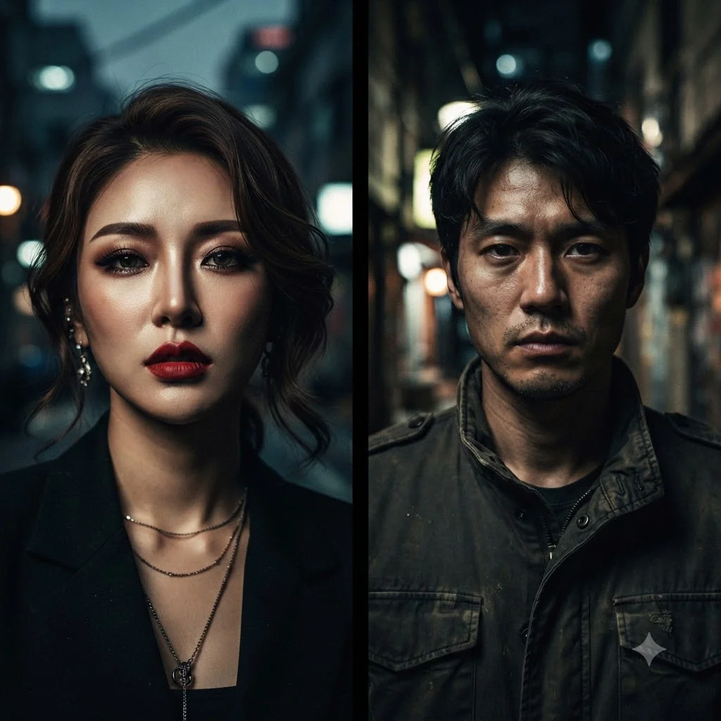 가면 부부의 극명한 차이, 한눈에 보기