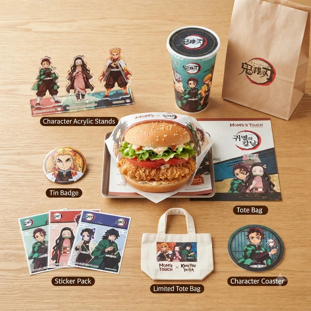 맘스터치 X 귀멸의 칼날 콜라보 핵심 요약