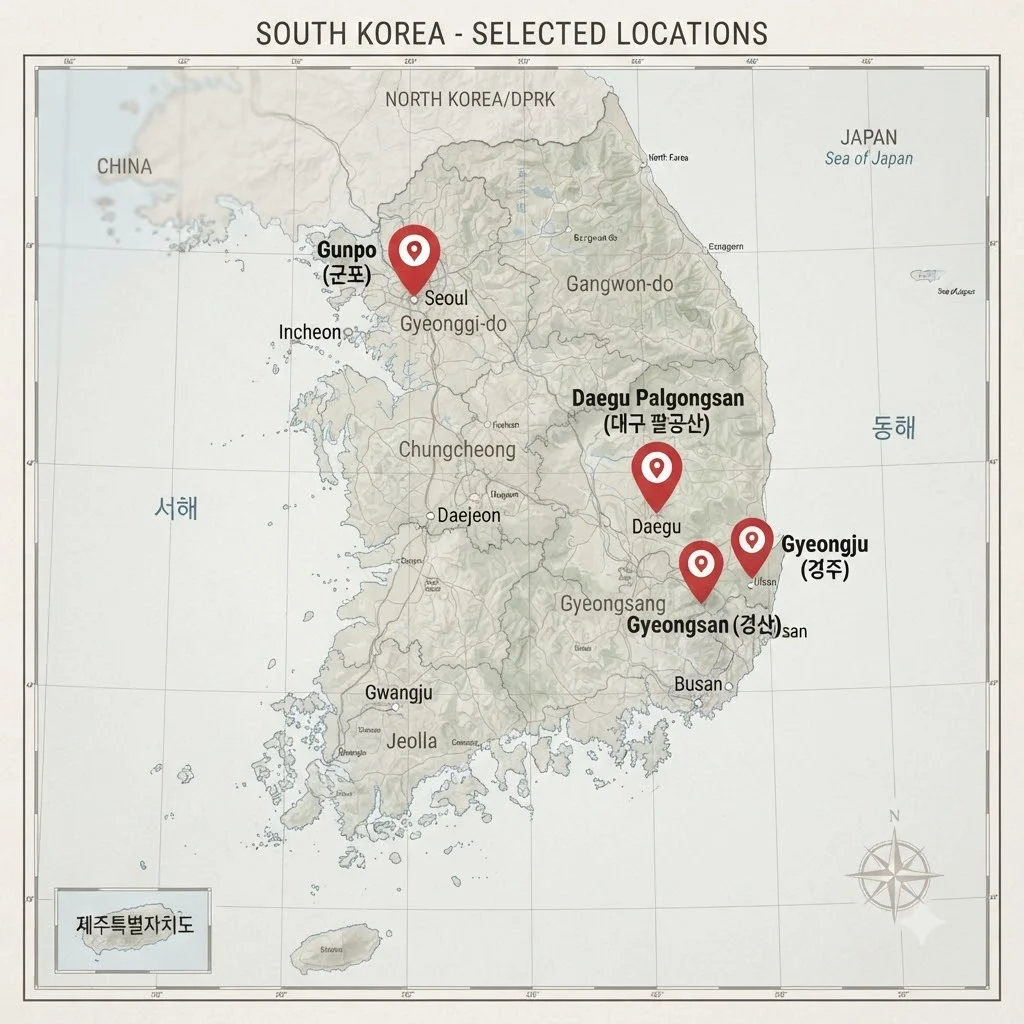 시신 유기 장소 및 수색 현황