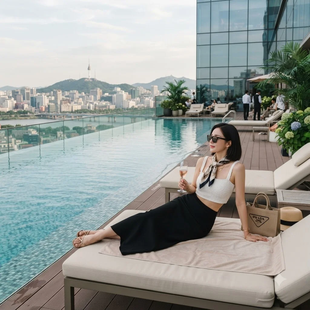 최근 SNS를 뜨겁게 달군 이다영 수영복 사진