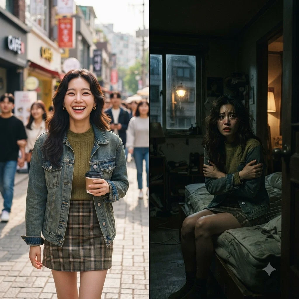외면의 화려함 vs 내면의 고통: 반전 매력 분석