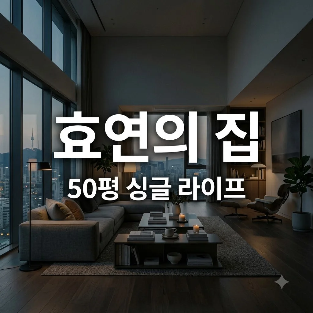 효연 50평 홀로 숙소 생활, 럭셔리 공간 속 반전의 검소한 일상 공개