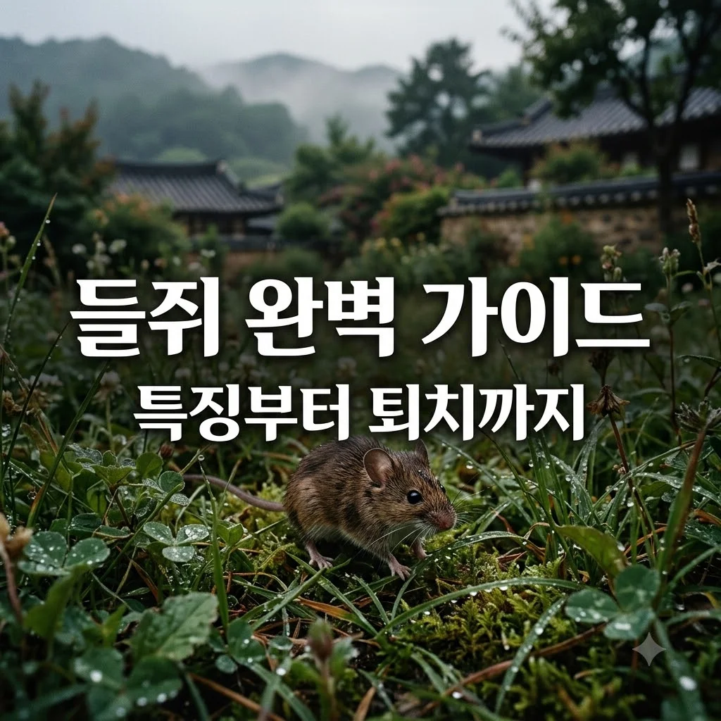 들쥐 기본정보: 특징부터 집쥐 차이점, 확실한 퇴치법까지 총정리