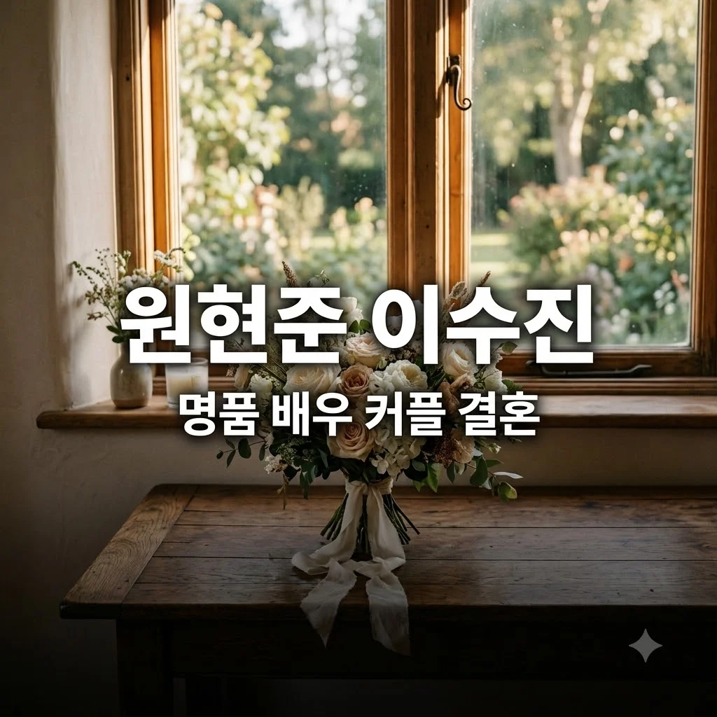 원현준 이수진 결혼 소식과 배우 커플의 인연 총정리