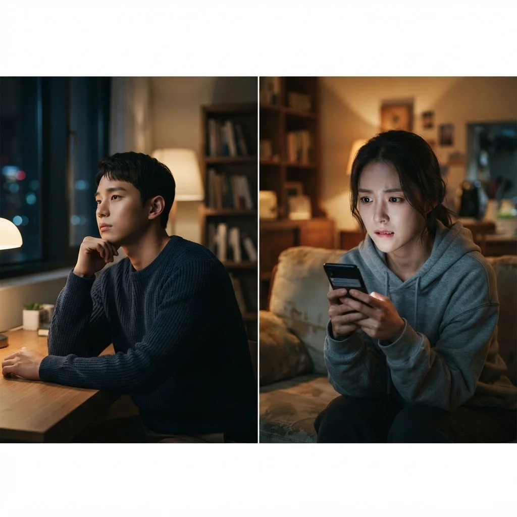 소통의 온도 차이: 광수의 침묵과 현숙의 조급함