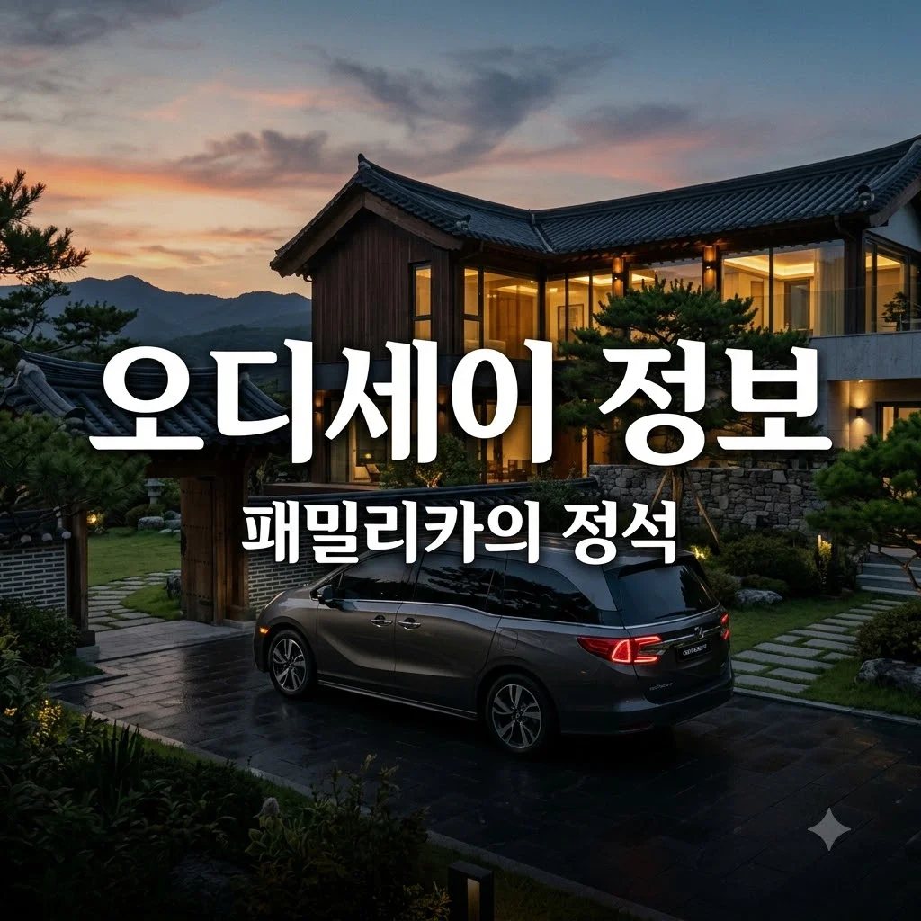 오디세이 정보 총정리! 패밀리카 끝판왕 혼다 오디세이 장단점 비교