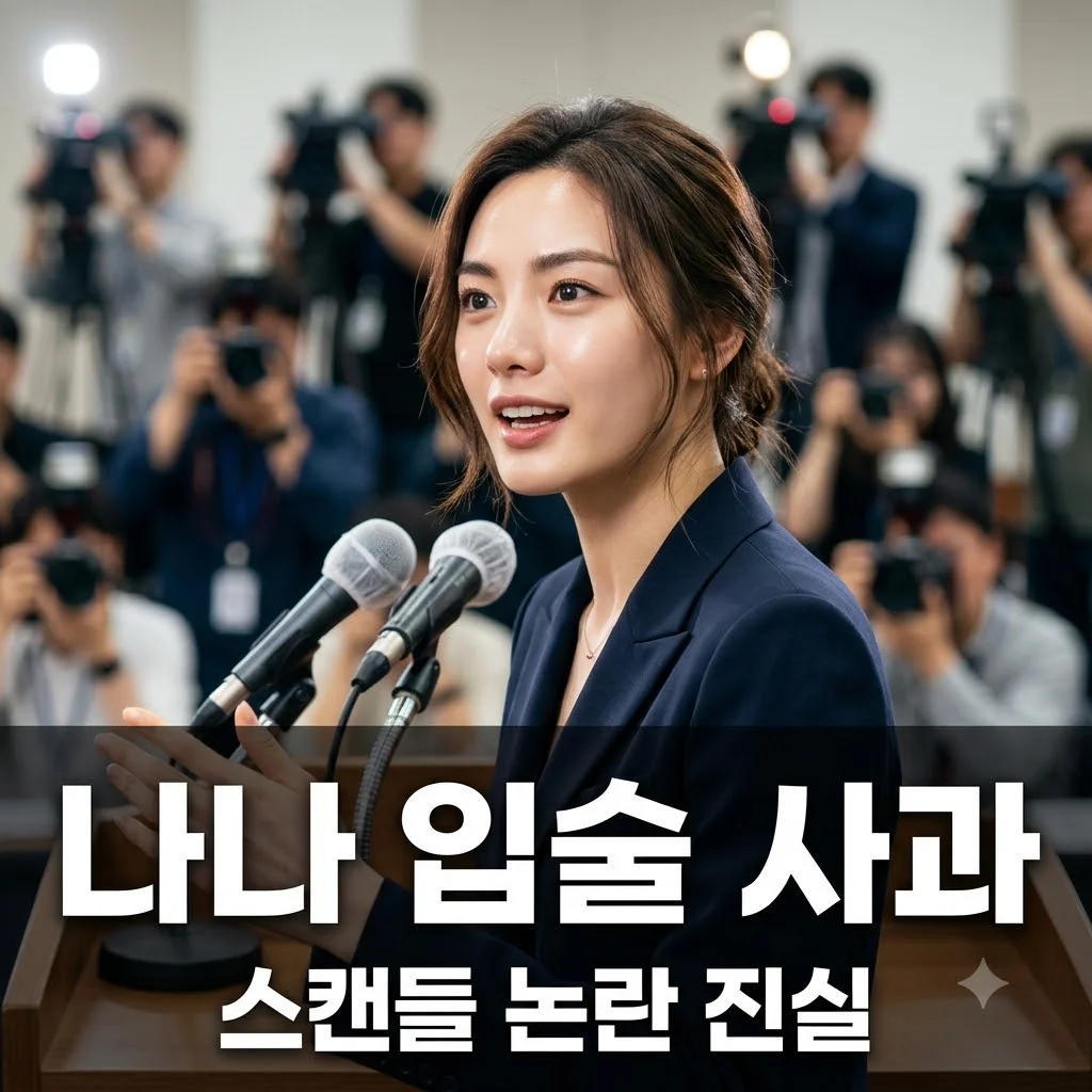 나나 스캔들 입술 사과 발표 논란의 진실과 입장 정리