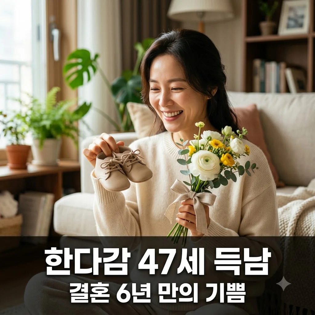 한다감 47세 득남 소식과 출산, 결혼 6년 만의 기쁜 비결