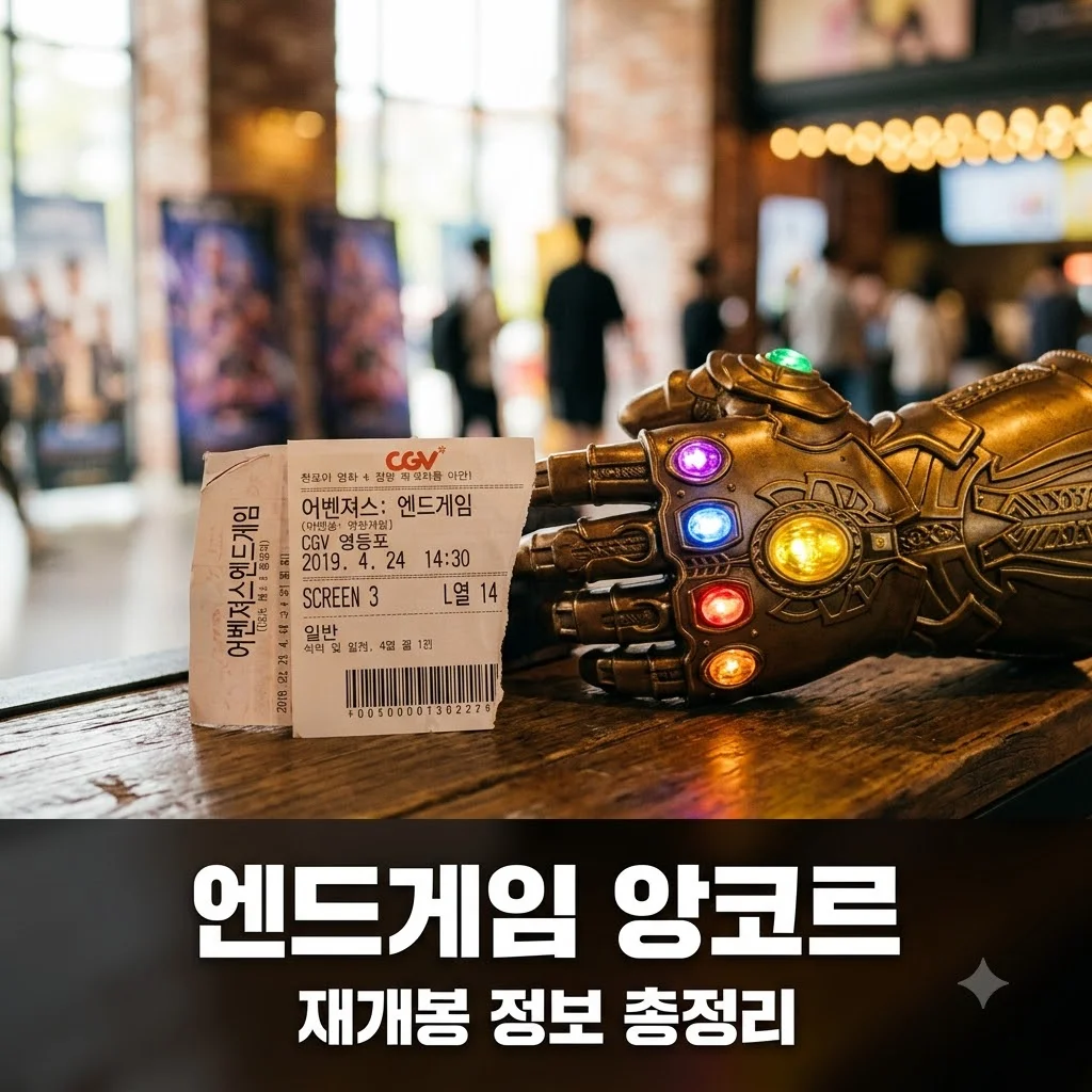 어벤져스 엔드게임 앙코르 정보 개봉일 예매 상영관 총정리