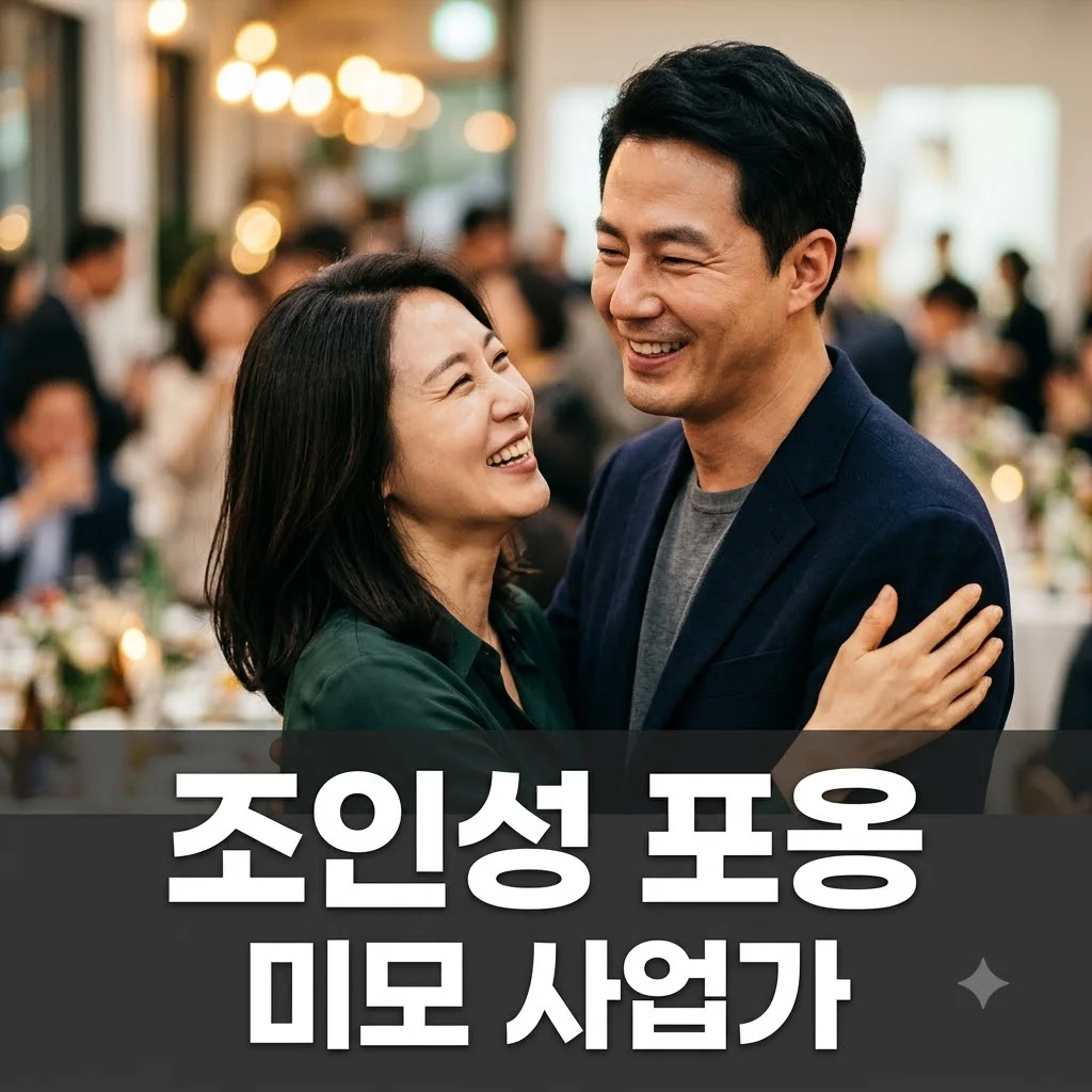 조인성, 미모 사업가와 포옹 화제 속 비하인드 스토리