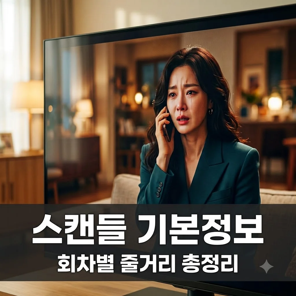 스캔들 기본정보 총정리 회차별 줄거리와 주요 인물 관계