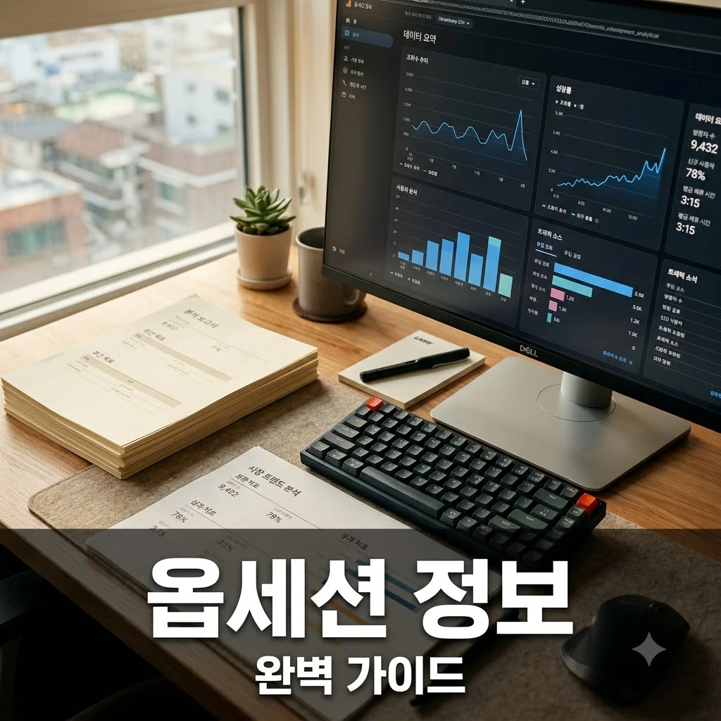 옵세션 정보 총정리 완벽하게 이해하는 방법