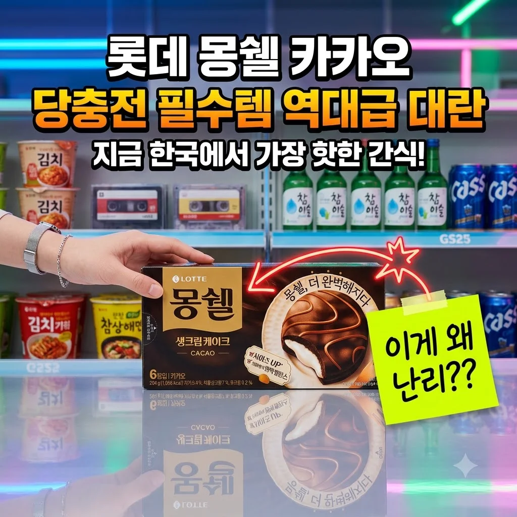 롯데 몽쉘 카카오 당충전 필수템 역대급 대란