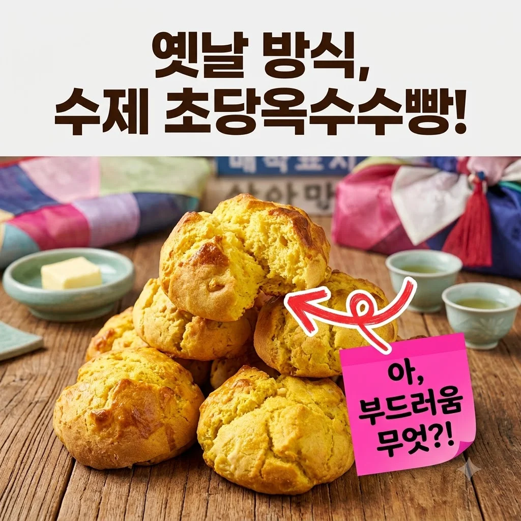 [감사선물]초당옥수수 옛날 옥수수빵 <strong>부드러운 수제 간식</strong> 대란