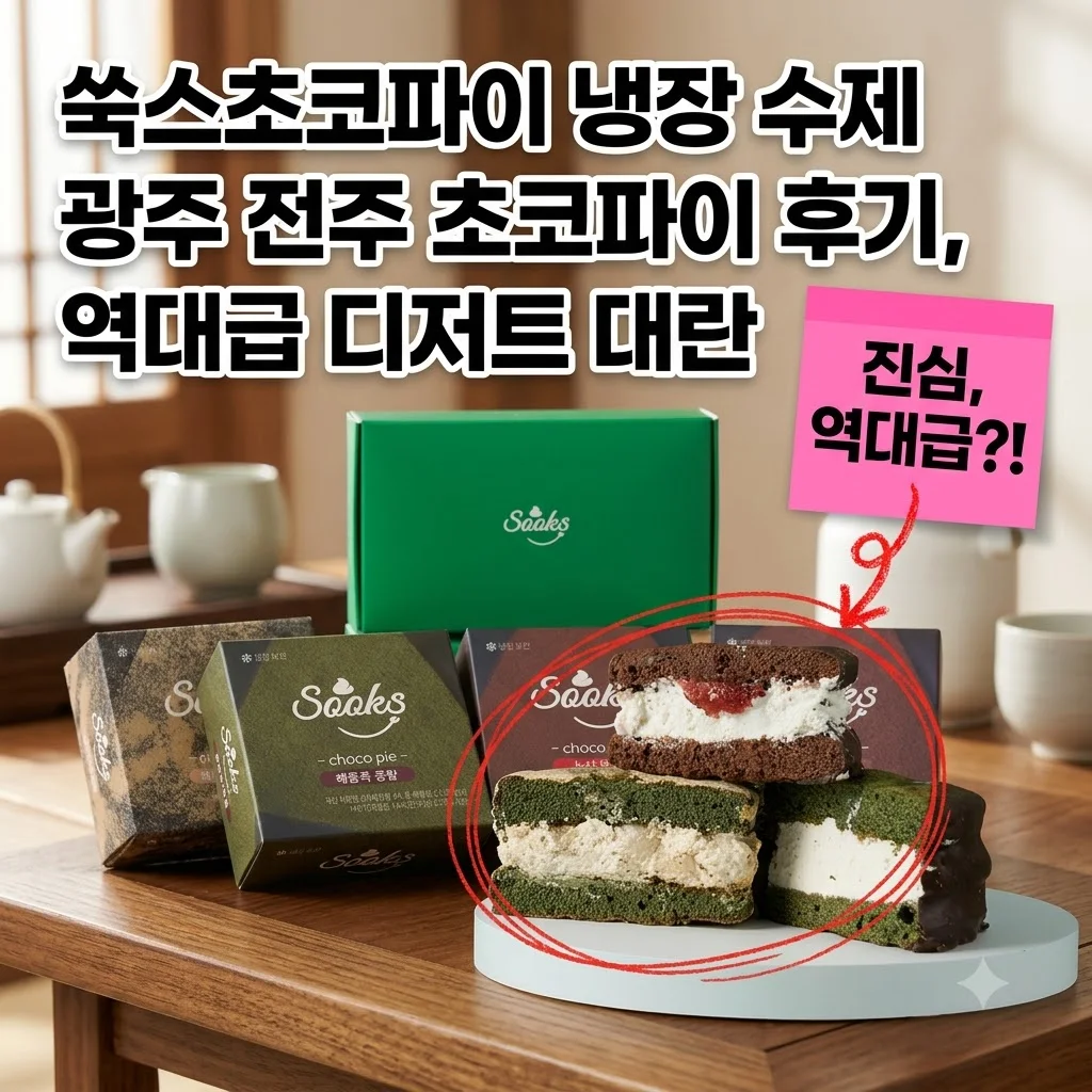 쑥스초코파이 냉장 수제 광주 전주 초코파이 후기, <strong>역대급 디저트 대란</strong>