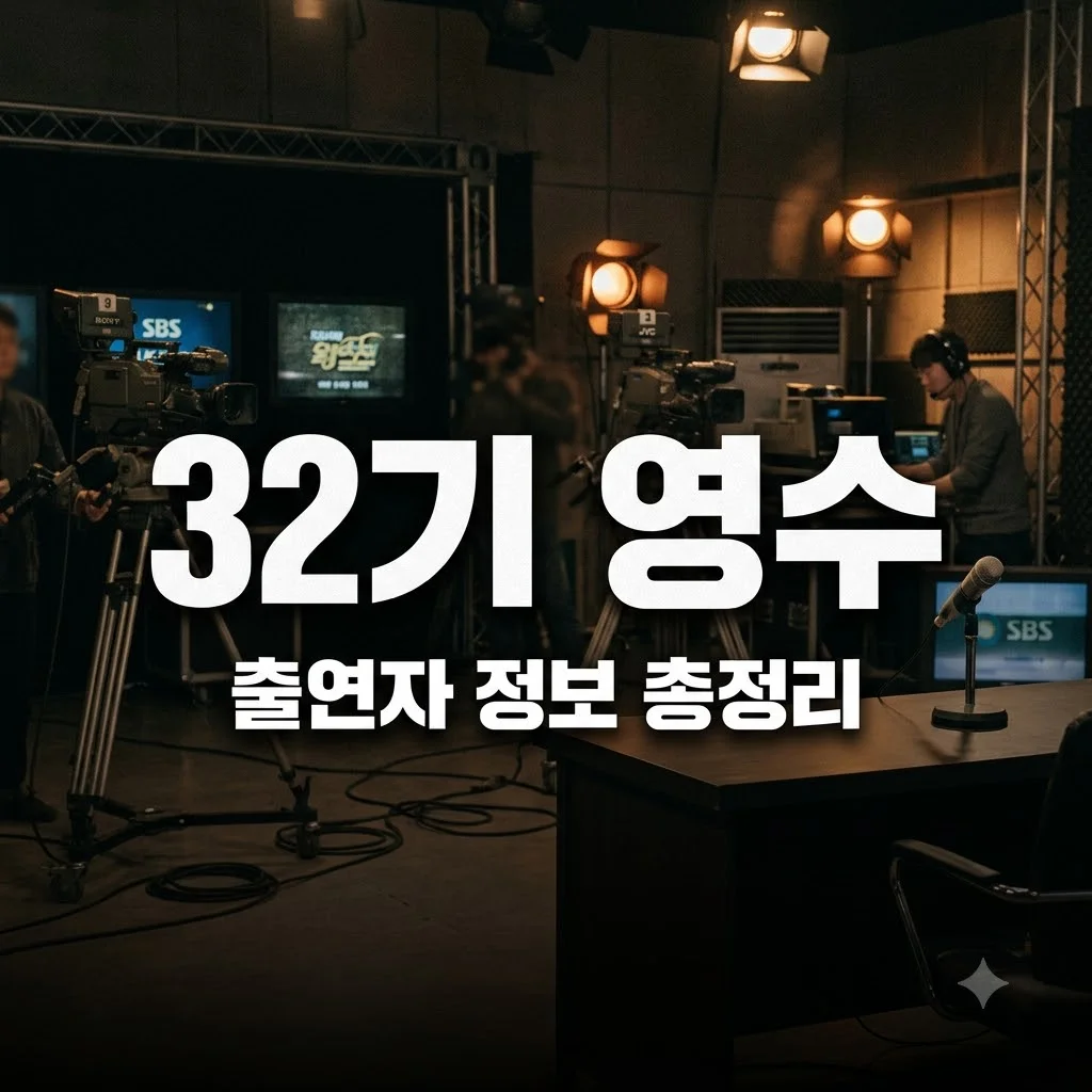 32기 영수 출연자 직업 프로필 최종 정리와 촬영지 촬영 현장 비하인드
