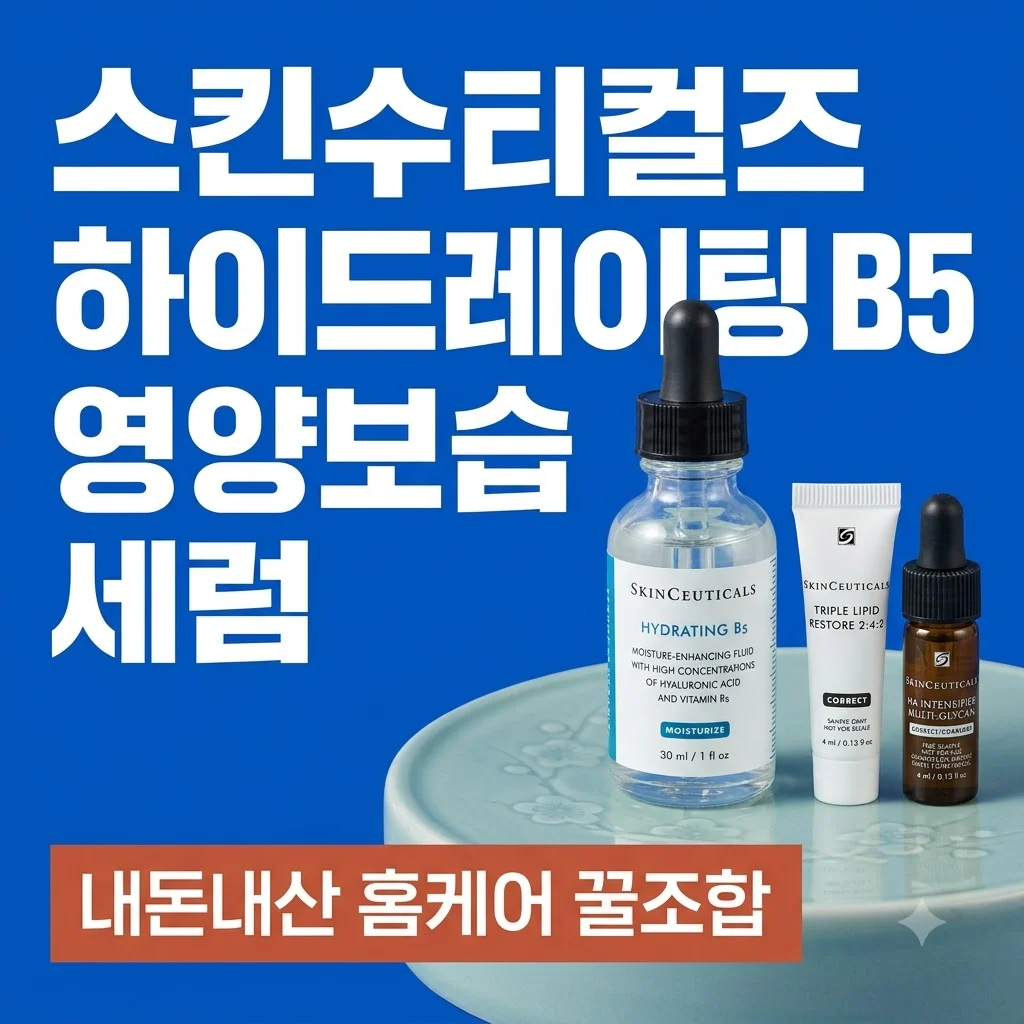 스킨수티컬즈 하이드레이팅 B5 영양보습 세럼 내돈내산 홈케어 꿀조합