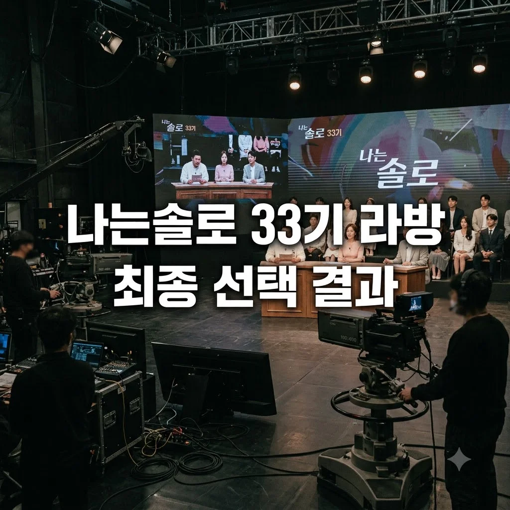나는솔로 33기 라방 생방송 실시간 정보와 커플 최종 선택 결과