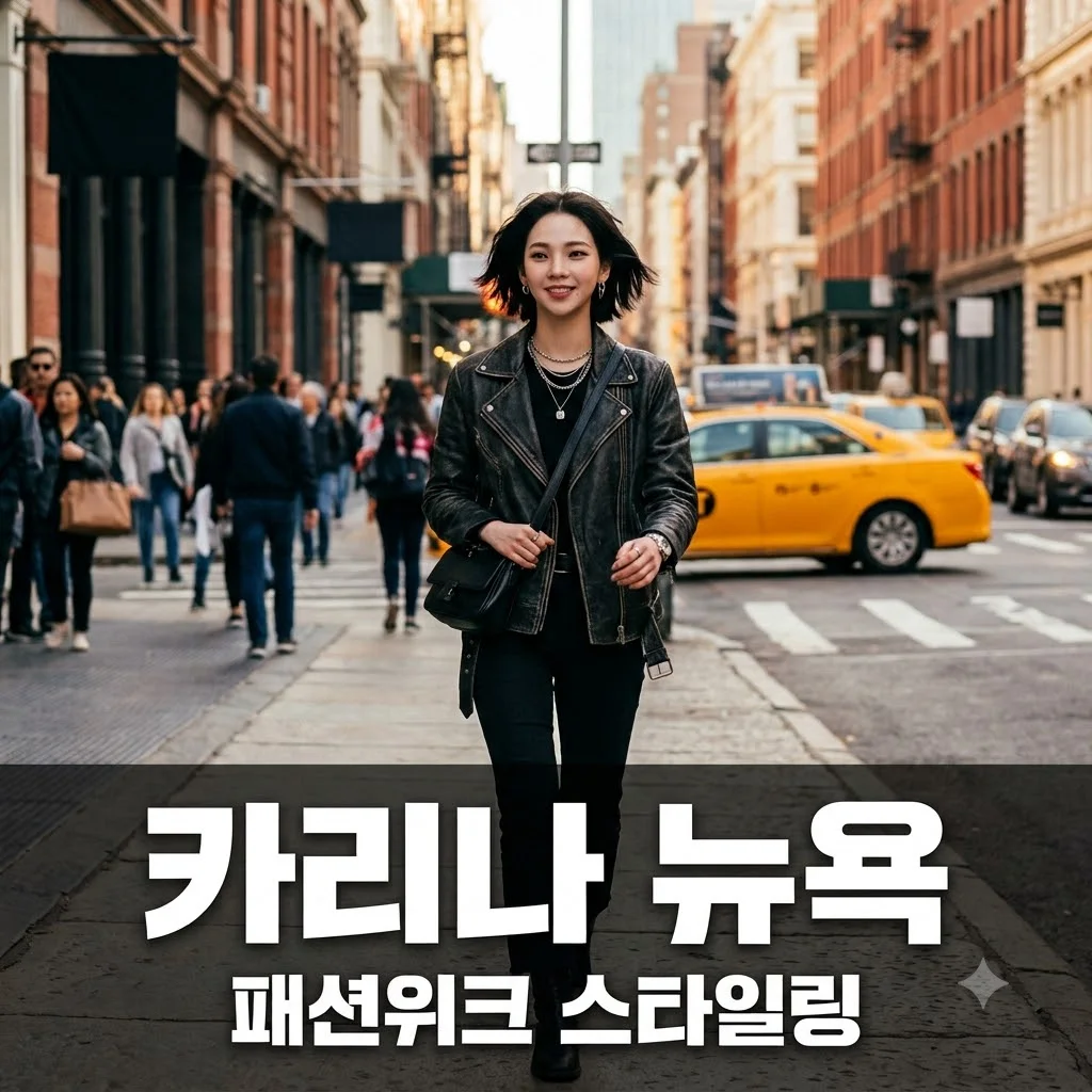 카리나 뉴욕 패션위크 화보와 근황 스타일링 완벽 분석