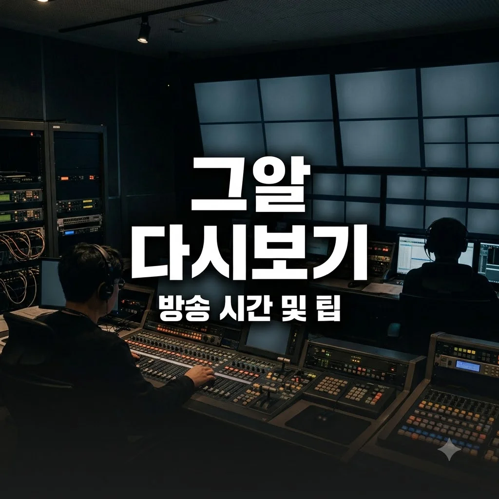 그알 다시보기 방법과 방송 시간 및 핵심 시청 팁 총정리