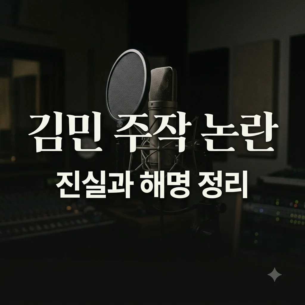김민 주작 논란의 3가지 진실과 공식 해명 내역 정리