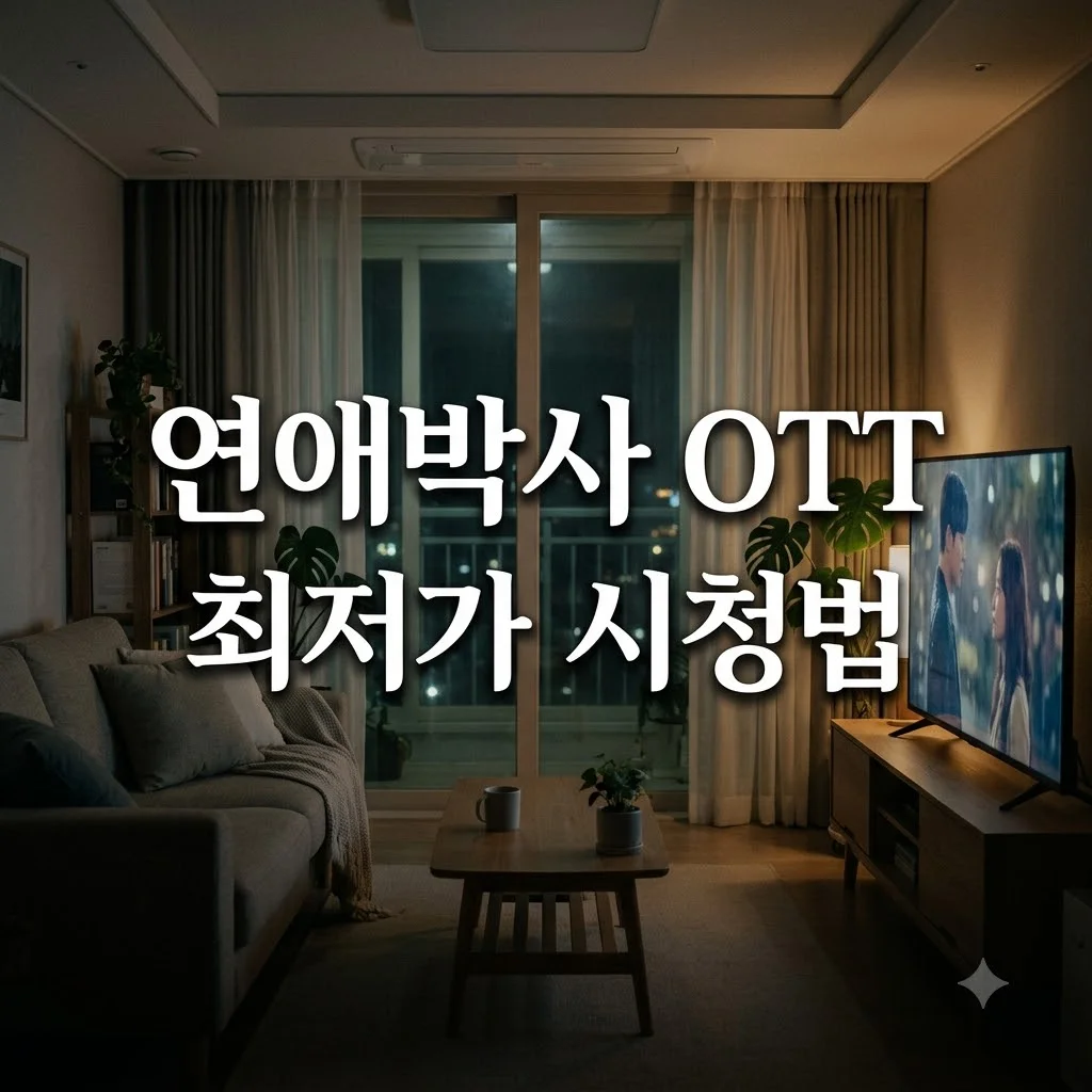 연애박사 ott 스트리밍 플랫폼 요금 비교 및 무료 시청법