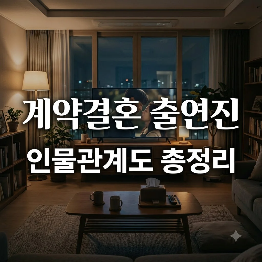 계약결혼 출연진 4명 핵심 인물과 인물관계도 총정리