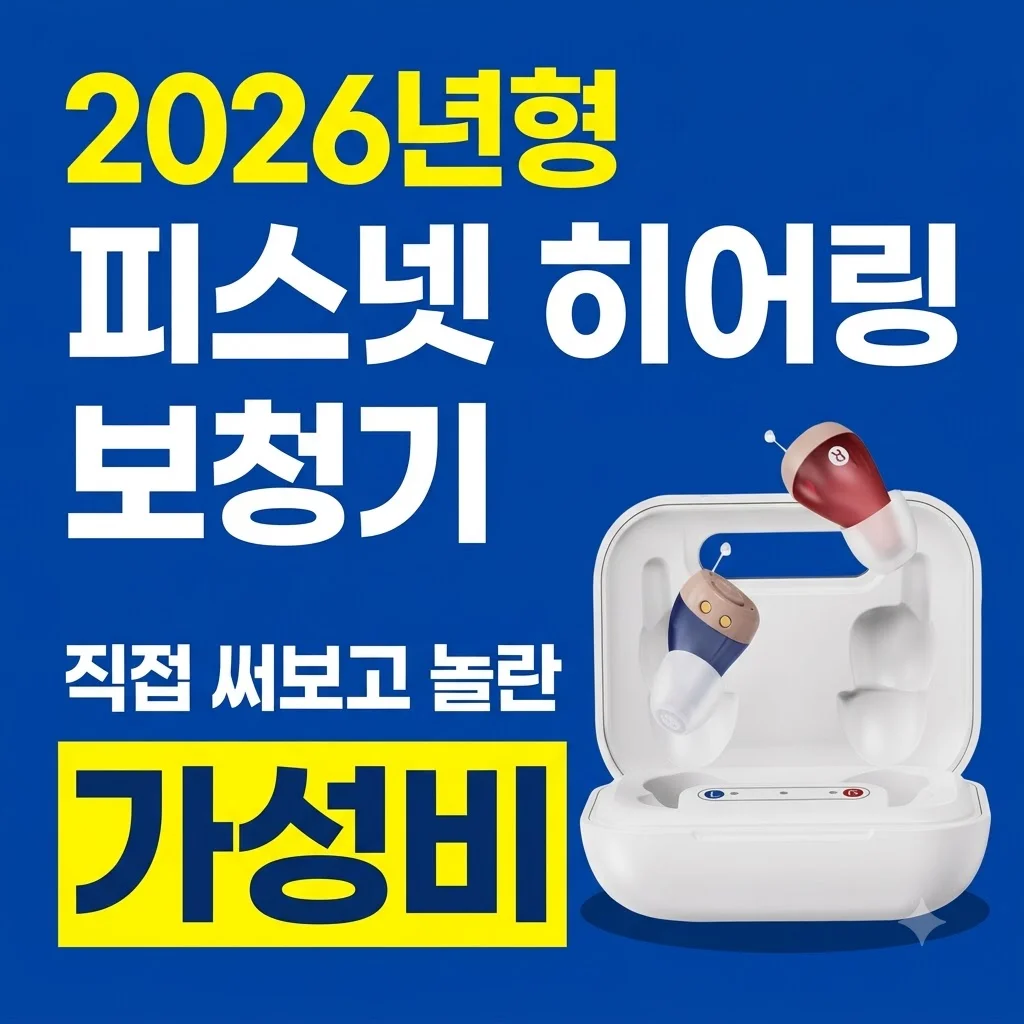 피스넷 히어링 보청기 2026년형 직접 써보고 놀란 가성비