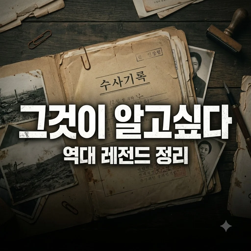 그것이 알고싶다 레전드 에피소드와 다시보는 방법 정리