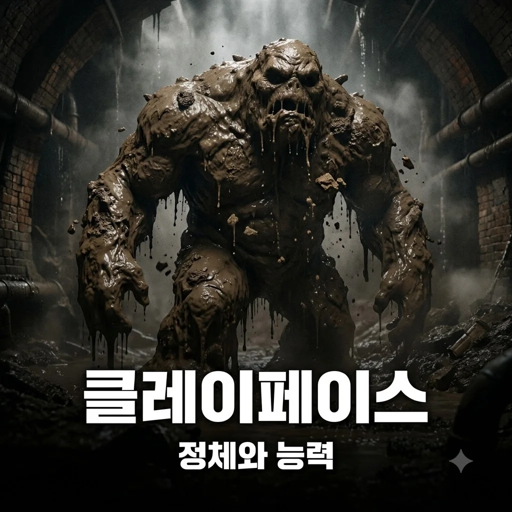 클레이페이스 정체와 원작 만화 속 능력 정리