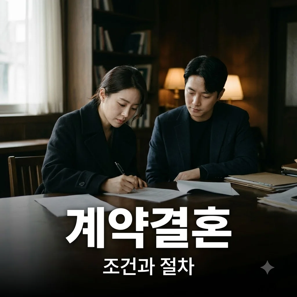 계약결혼 조건과 절차 비용 2026년 최신 기준 정리